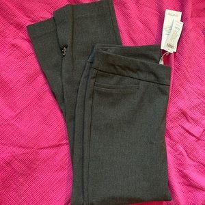 Chico’s so slimming brigitte stone button ankle pant graphite heather gray 00R